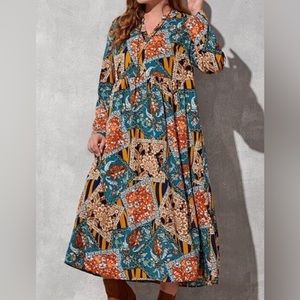 NWT Emery Rose LS Printed Dress